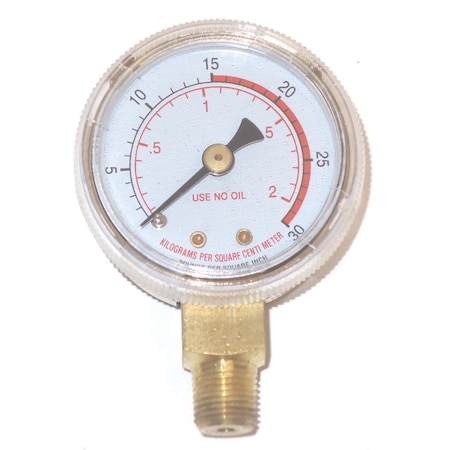 Powerweld Replacement Gauge, 1-1/2" x 30 PSI, 1/8" NPT Inlet C30